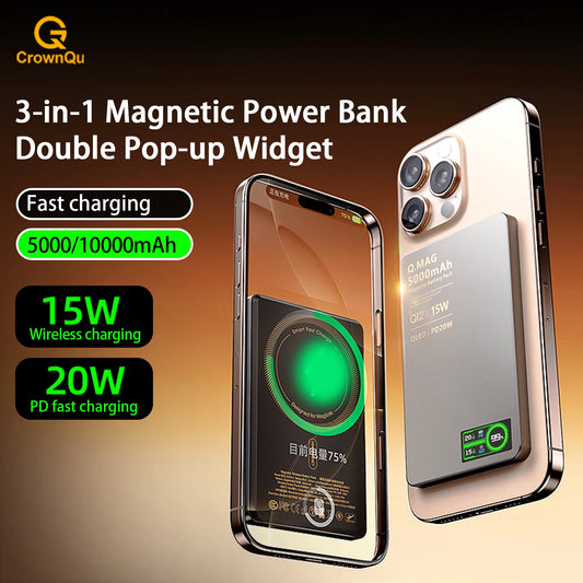 Magnetic Wireless Powerbank - 5000mAh / 10000mAh